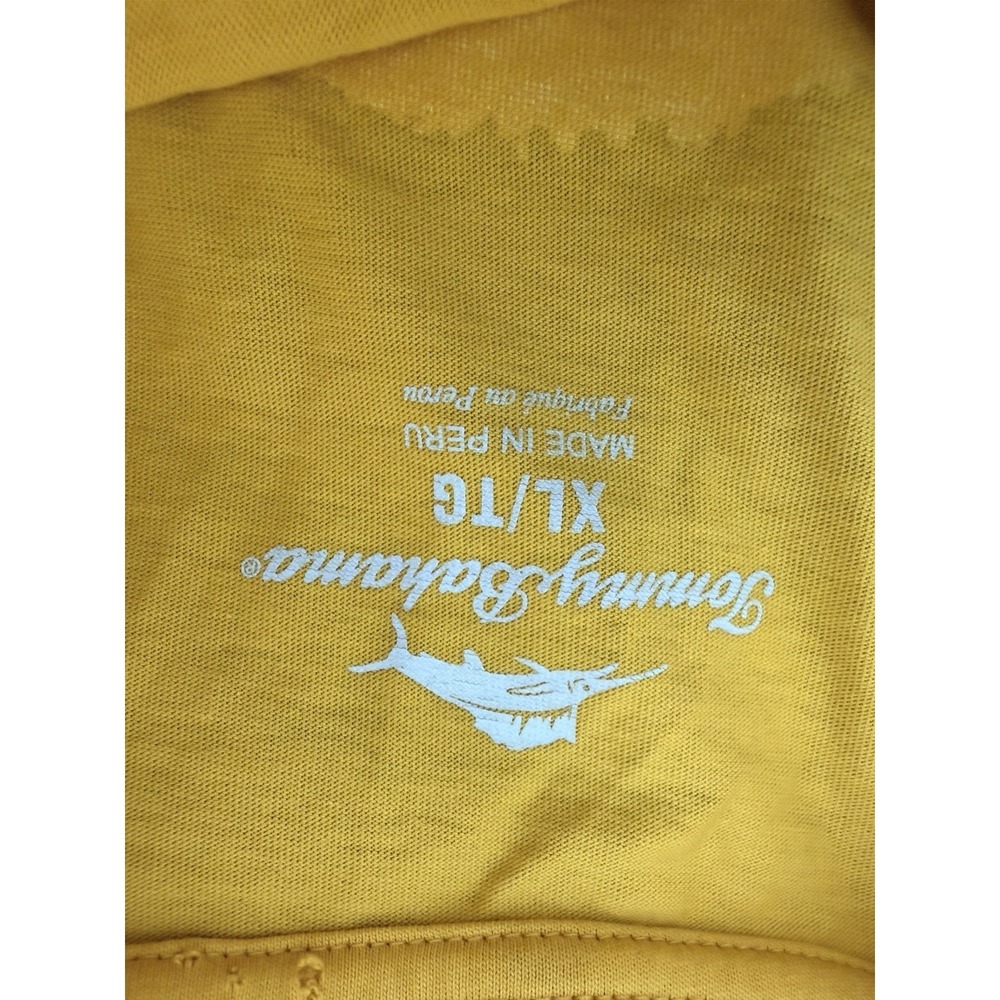 Tommy Bahama "Hazy Conditions" men's yellow graphic t-shirt. XL - Picture 8 of 8